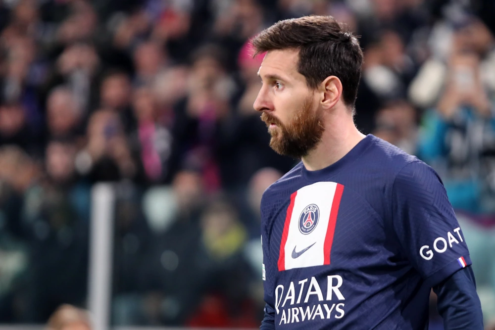 Lionel Messi toen hij voor Paris Saint-Germain speelde