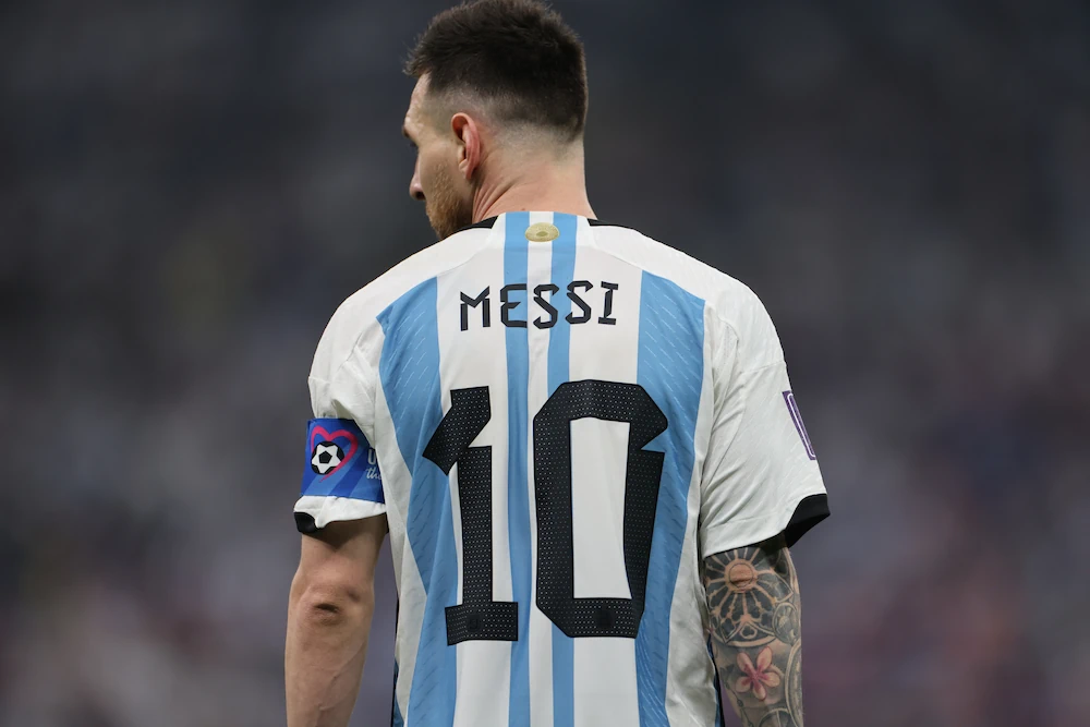 Lionel Messi, Argentinië - rug met nummer