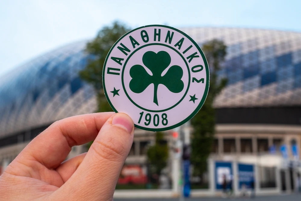 Panathinaikos-logo voor een stadion