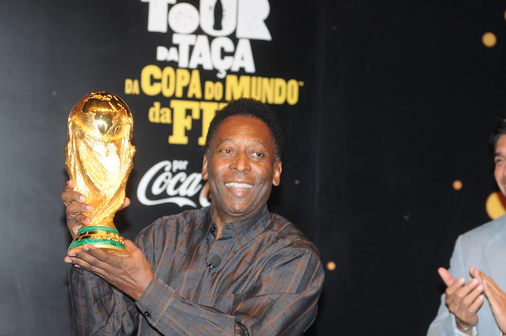 Pelé met de wereldbeker
