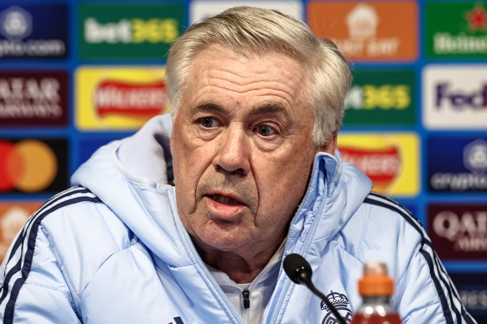Carlo Ancelotti - hier op een persconferentie